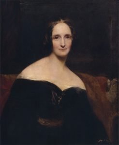 Pintura de Mary Shelley