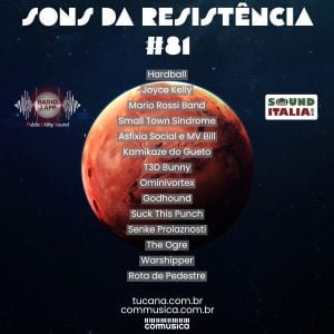 Sons da Resistência 81. Imagem de planeta e fundo azul marinho